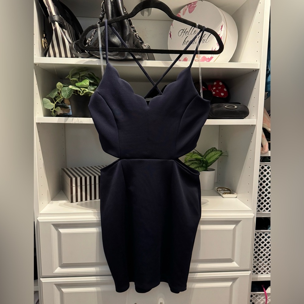NWT navy cocktail dress.